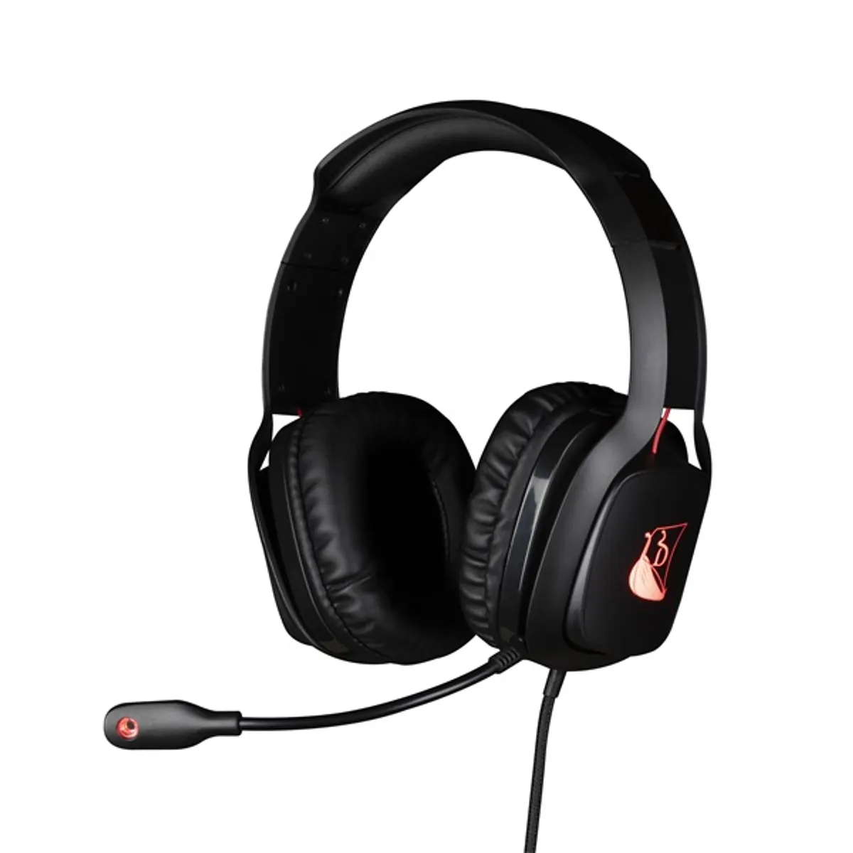 Drakkar KX-DK-GH-MLUR-PC Mistlur 2.0 gamer fejhallgató fekete 200 cm USB 3,5 mm zajszűrős mikrofon 40 mm 32 ohm 20-20000 Hz 115 dB #1