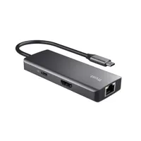 Trust 24968 Dalyx 6-in-1 USB-C Multi-Port Adapter HDMI LAN 4 USB portok #7