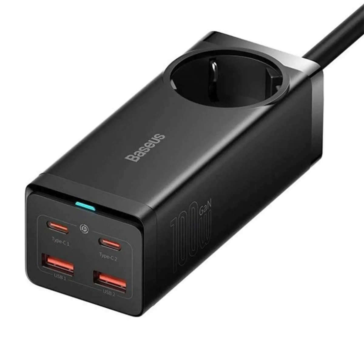 Baseus PSZM000401 GaN3 Pro 100W töltő 2x USB-C 2x USB AC #1