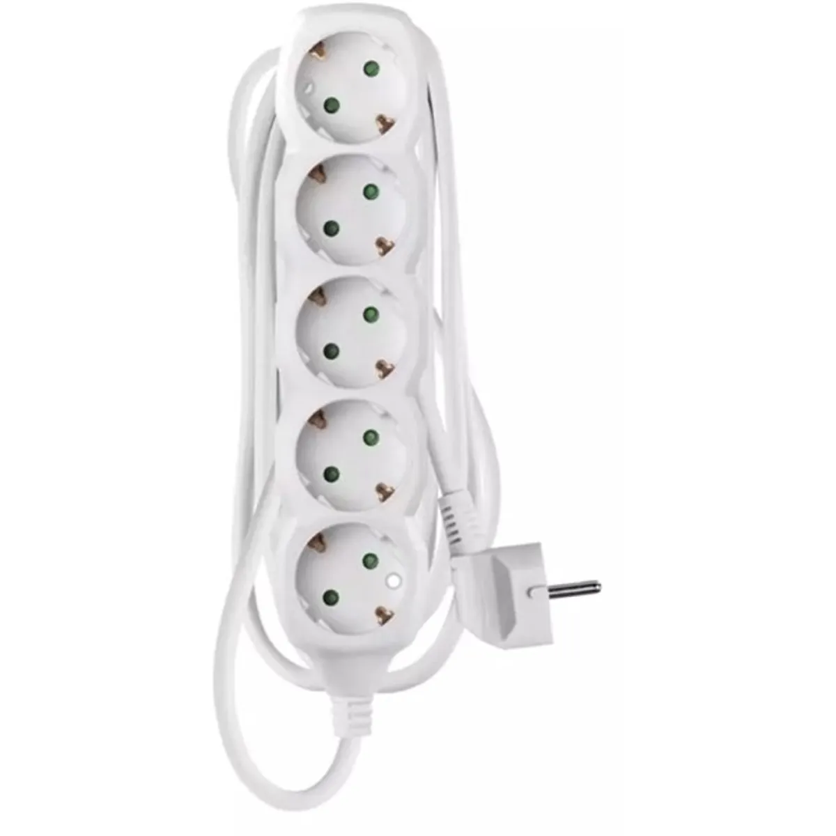 EMOS P0523R elosztó 3 m 5 aljzat fehér SCHUKO gyerekzár 1,5 mm2 #1