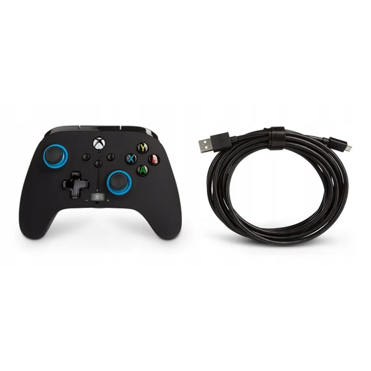 PowerA 1518817-01 Enhanced wired kontroller Xbox Series X és S PC Xbox One, 3 m, fekete-kék, 19 gomb, rezgő #8