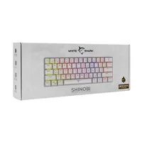 WHITE SHARK WS GK-2022W-BR-US Shinobi GK-2022W Fehér kompakt 60%-os mechanikus Outemu Brown RGB USB 2.0 US kiosztás 62 gomb 50 millió leütés 180 cm #8