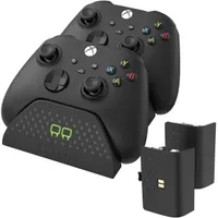 Venom VS2881 dupla töltőállomás 2 akkumulátorral fekete Xbox Series X és S kompatibilis