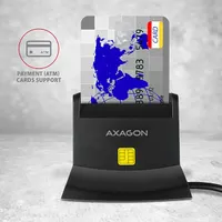 AXAGON CRE-SM2 smart kártyaolvasó 4-nyílású SD, microSD, SIM USB 2.0 #3