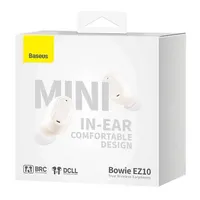 Baseus A00054300226-Z1 Bowie EZ10 fehér True Wireless fülhallgató Bluetooth 5.3 10 mm 20-20000 Hz USB-C 5 óra töltőtok 300 mAh #6