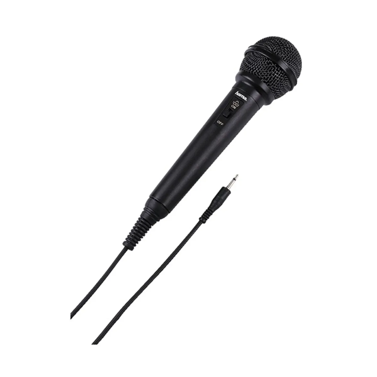 HAMA 00046020 DM 20 dinamikus mikrofon, kézi karaoke, fekete, 250 cm, 3,5 mm és 6,35 mm csatlakozás #1