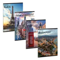 Ars Una 53144829 Cityscape 25 A5 40 lap kockás extra kapcsos #2