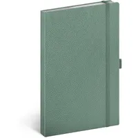 Realsystem A-33209 Vivella notesz 13x21cm zöld vonalas keménytáblás gumival tolltartóval