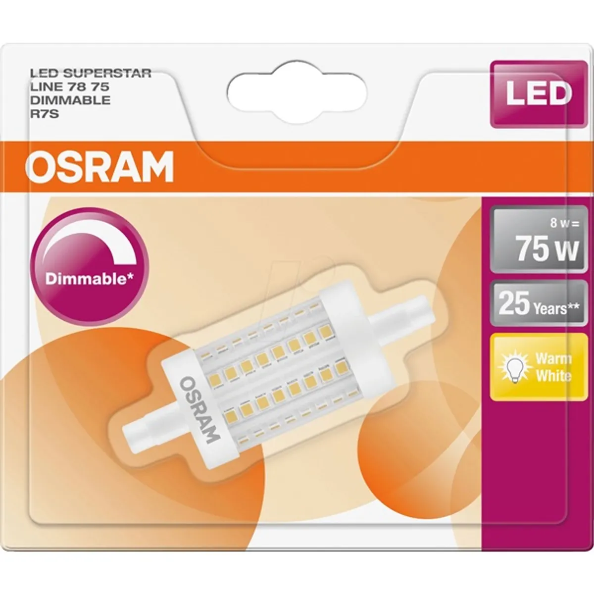 LEDVANCE 4058075811751 LED fényforrás R7s 8W 1055 lm 2700 K 300 fok #2