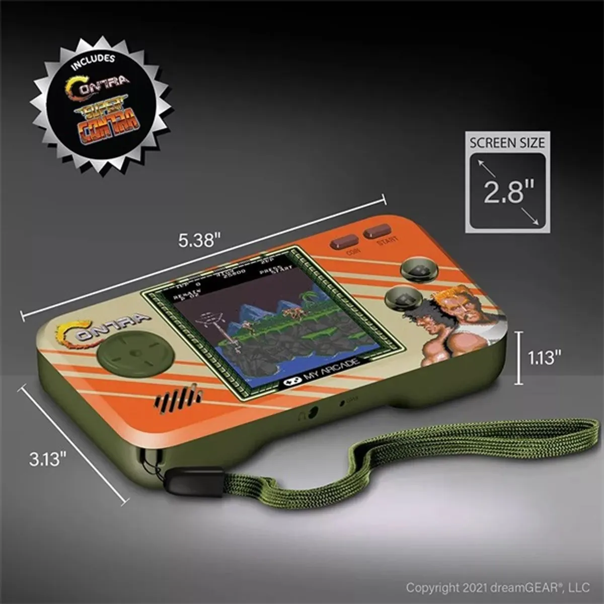 MY ARCADE DGUNL-3281 Contra 2in1 Premium Edition Pocket Player 2,8" kijelző #5