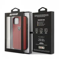 Ferrari FEHDEHCN65RE védőtok piros függőlegesen csíkozott iPhone 11 Pro Max 6,5" #4