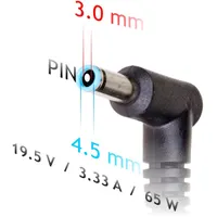 AKYGA AK-ND-25 Notebook töltő 65W 19.5V 3.33A 4.5x3.0 mm ferriteszűrős 120 cm #3