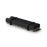 Axagon CLR-M2L10 M.2 hűtőborda alumínium 22x80 mm 10 mm passzív 2 hővezető alátét