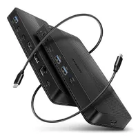 AXAGON HMC-U4 USB4 dokkoló 6 db USB-C és USB-A HDMI 1 DisplayPort 1 SD; Micro SD 3,5 mm jack