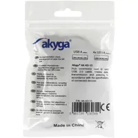AKYGA AK-AD-13 4-port USB 2.0 hub fekete 15 cm #3