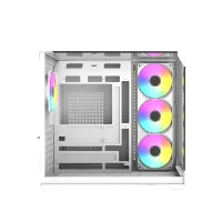 Raidmax I620TWF i620 fehér ATX acél műanyag edzett üveg 1 3,5 HDD 2 2,5 SSD USB 3.0 Fejhallgató csatlakozó Mikrofon csatlakozó #3
