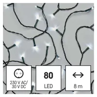 EMOS D4AC02 világítás 8m 80LED IP44 beltéri kültéri időzítő 230 V AC #3