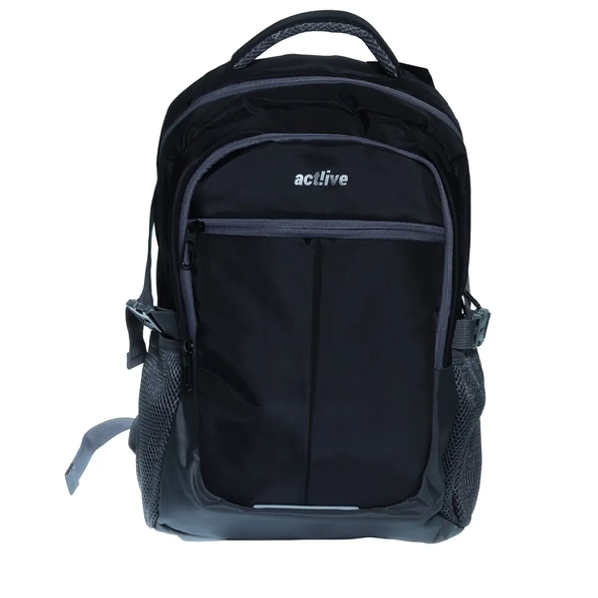 Act!ive SBP-045-BK SBP-045 fekete hátizsák laptop tablet rekesz oldalsó kulacs zseb párnázott hátrész vállpánt hordozó fogantyú #1