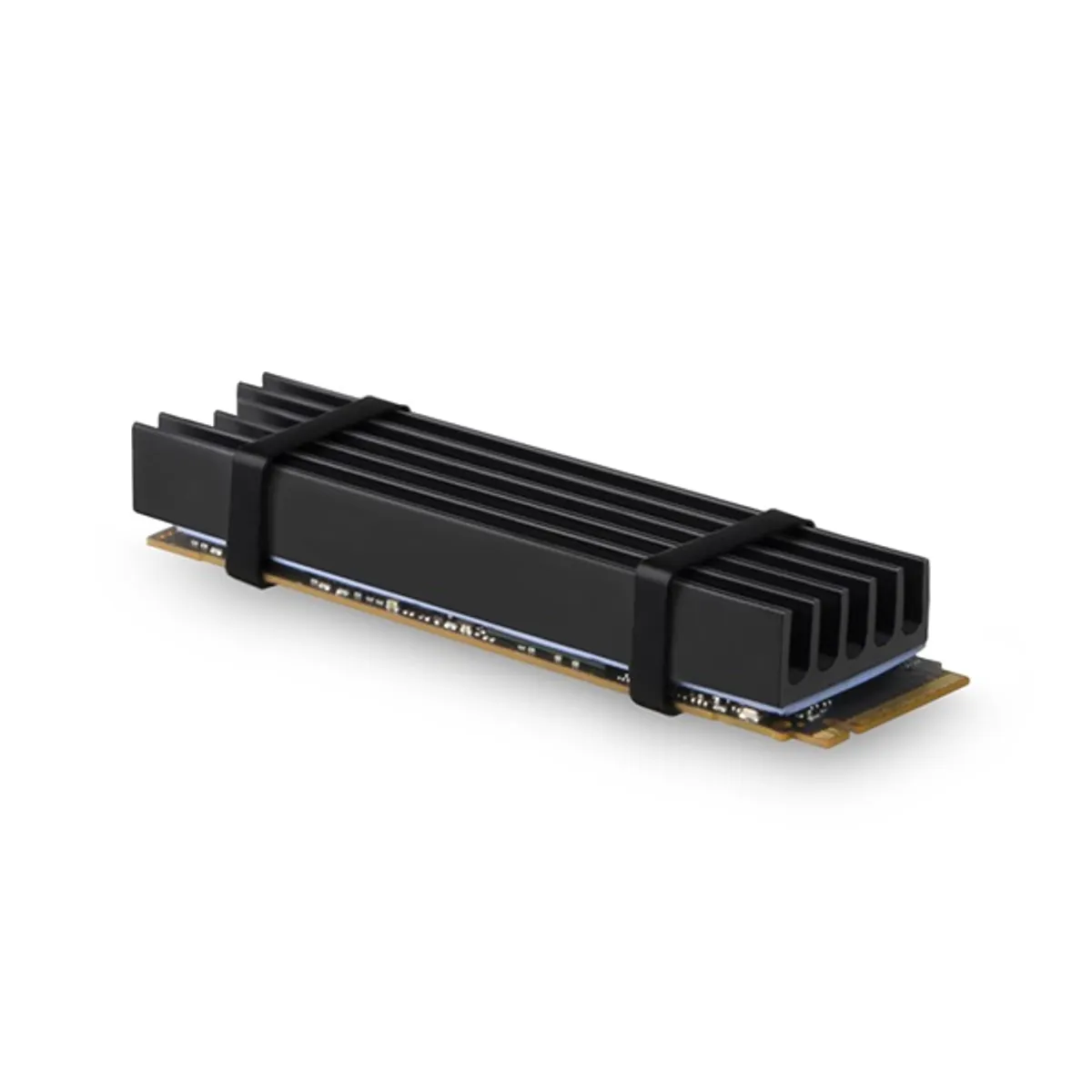 Axagon CLR-M2L10 M.2 hűtőborda alumínium 22x80 mm 10 mm passzív 2 hővezető alátét #1