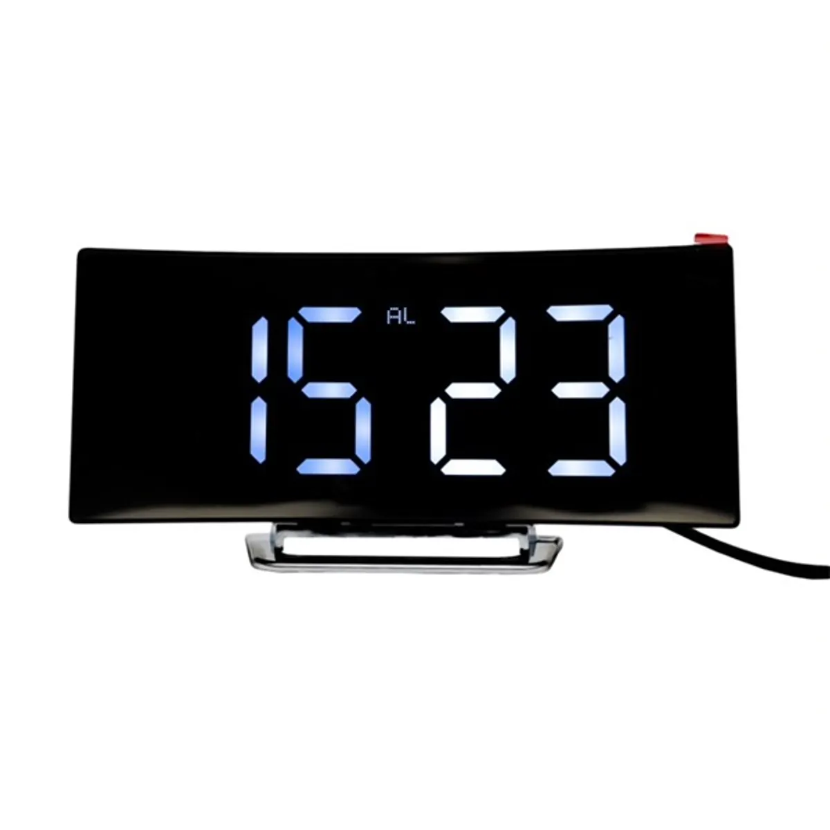TOO DC-400-LM Digitális óra LED kijelző 12-24 órás formátum hőmérséklet °C-°F ébresztő és szundi éjszakai mód fekete 17,6 x 6,1 x 8,4 cm 3xAAA #3