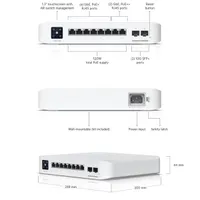 UBIQUITI USW-PRO-8-POE UniFi Switch Pro 8 PoE 6x PoE portok, 2x 10G SFP portok #2