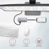 AXAGON HMC-6M2 6in1 dokkoló M.2 SATA USB-C PD60W HDMI 4K RJ45 #6