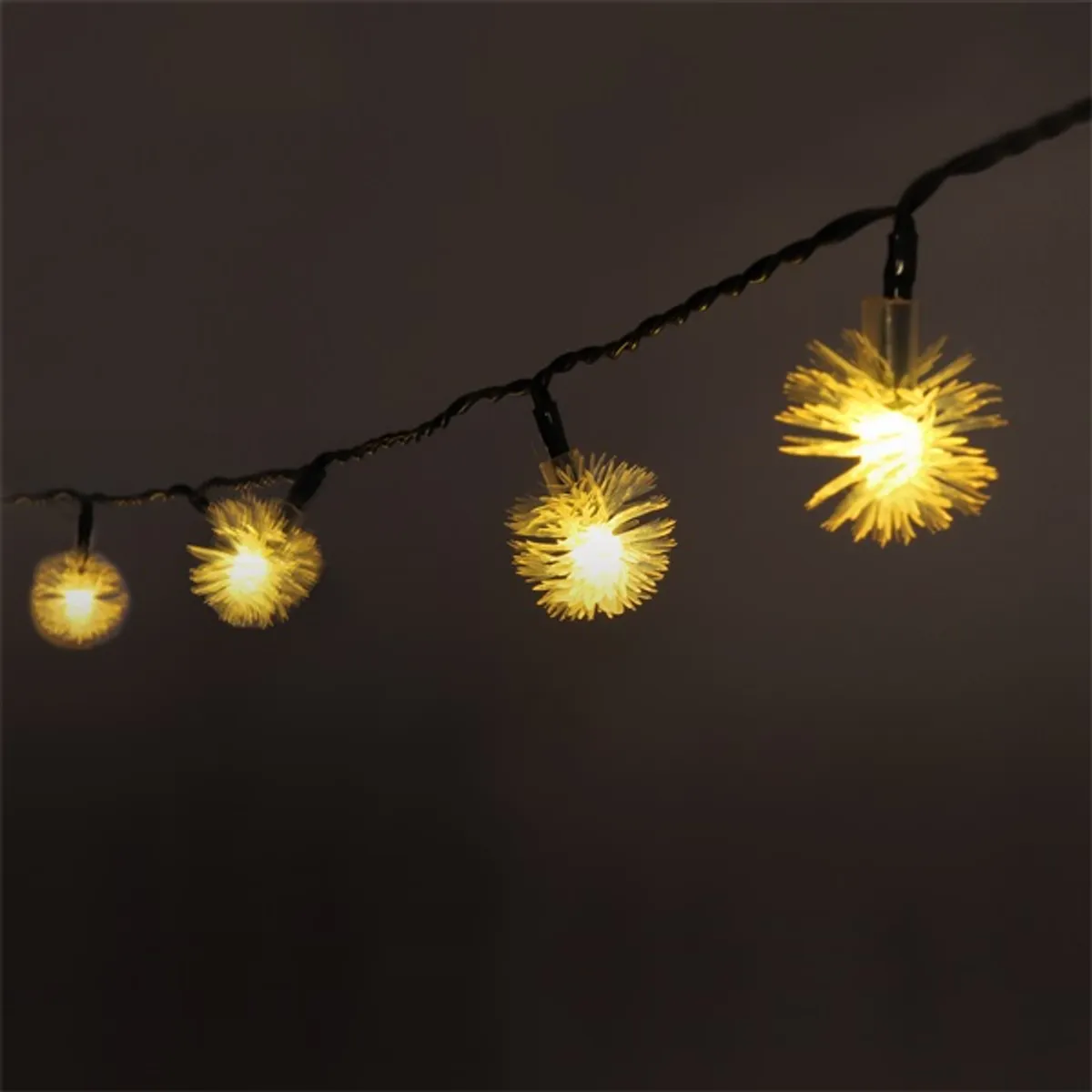 IRIS 315-01 Zúzmara alakú fényfüzér 3cm, 5m, IPX3, meleg fehér, 20 LED integrált, napelemes #3