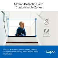 TP-LINK TAPO C230 Tapo C230 beltéri IP biztonsági kamera 2880x1620 88 fok látómező 340 fok pásztázás éjjellátó 12 m kétoldali audio microSD #8