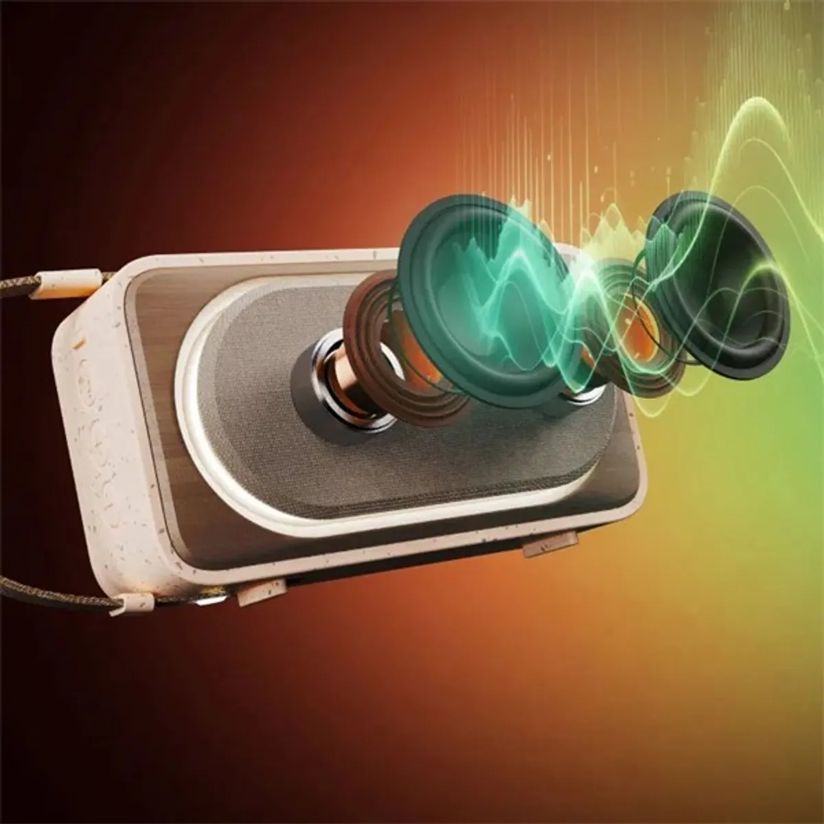 Marley EM-JA023-CE Roots Krém Bluetooth 14 óra IP67 Akkumulátoros, hordozható #2