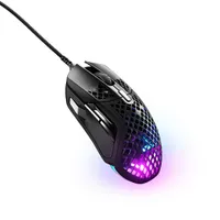 SteelSeries 62401 Aerox 5 optikai gamer egér fekete 18000 dpi 9 programozható gomb RGB vezetékes levehető USB kábel 200 cm jobbkezes