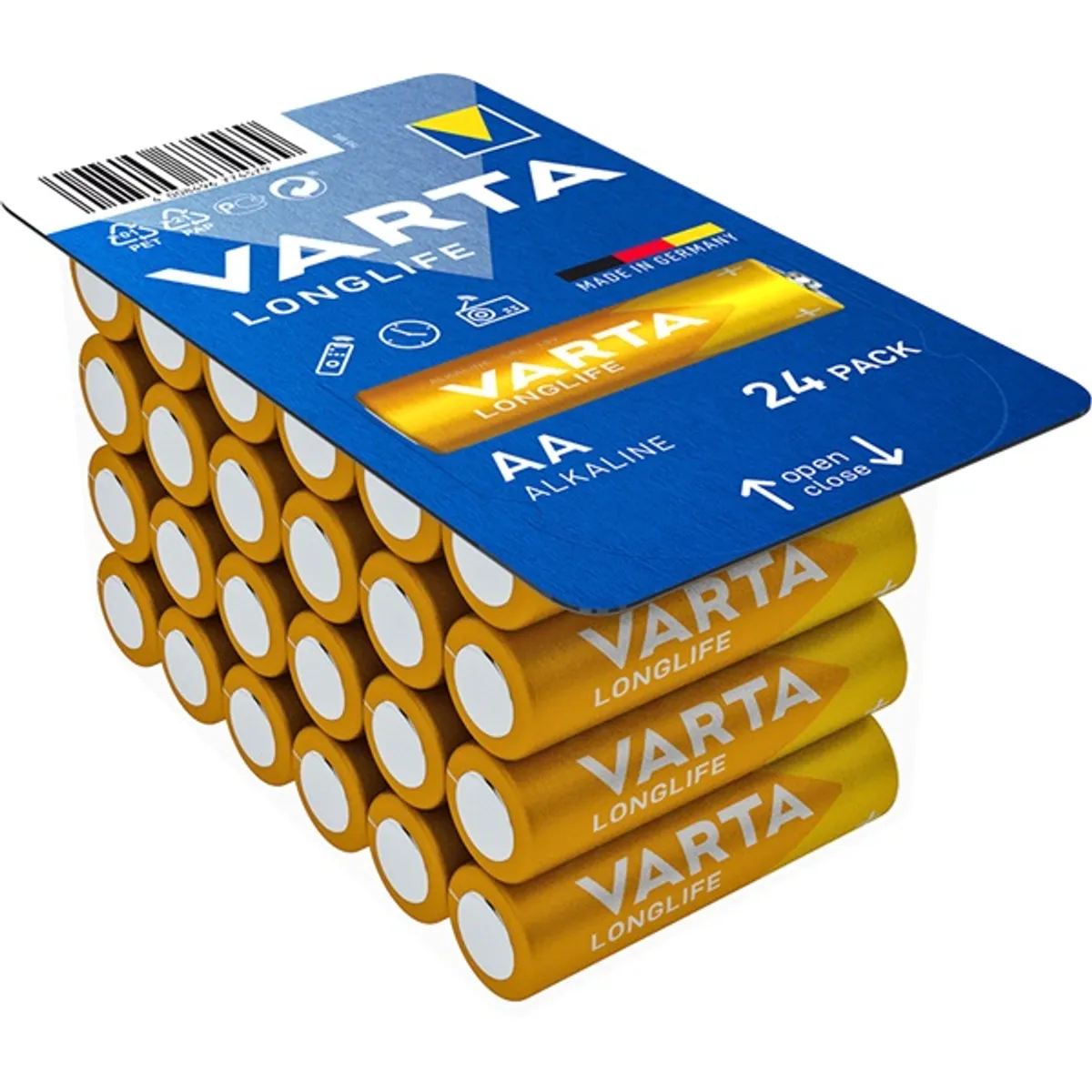 VARTA 4106301124 LongLife AA alkáli elem 24db #2