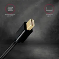 Axagon RVDM-HI14C2 Mini DisplayPort HDMI kábel 1,8 m fekete #4