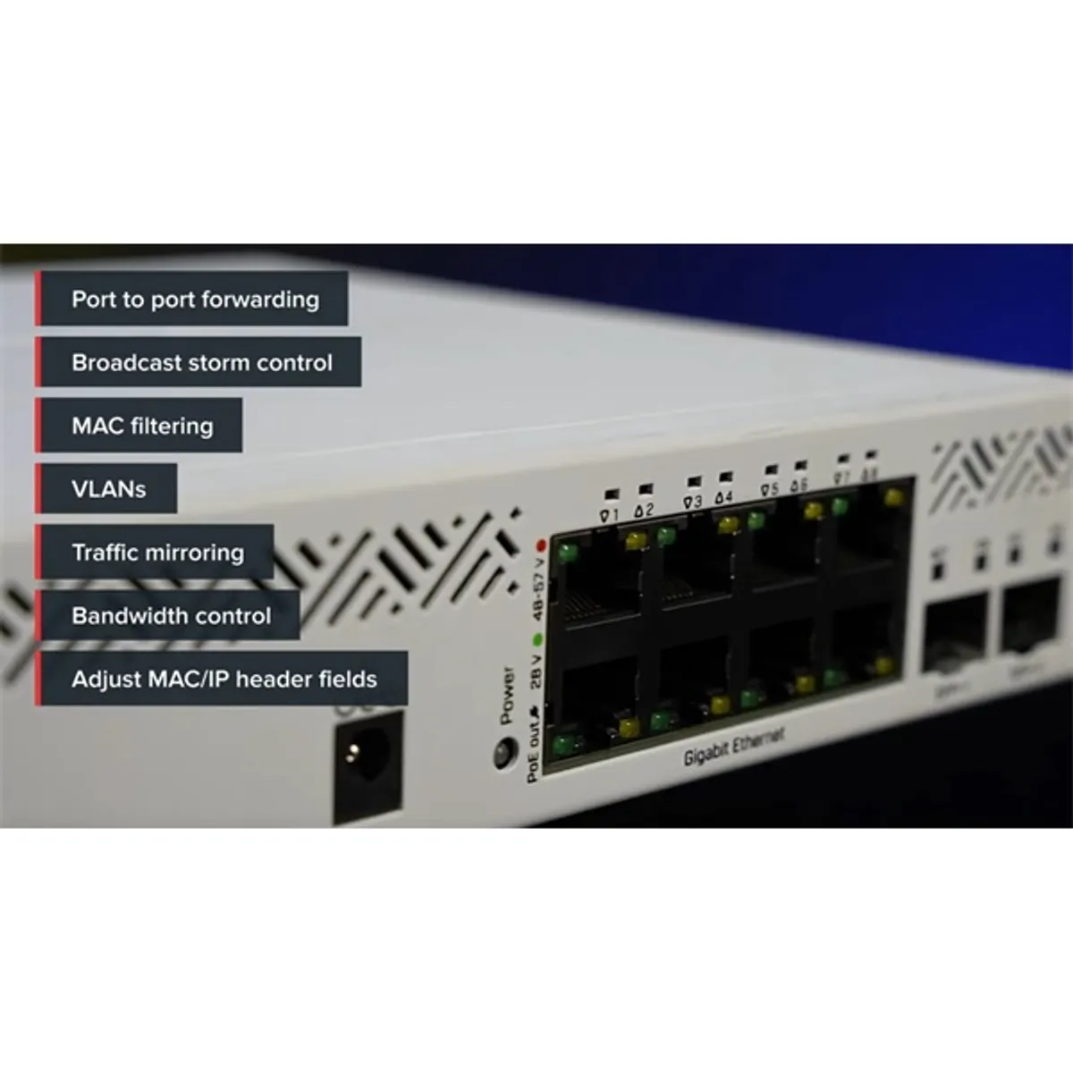 MikroTik CSS610-8P-2S+IN CSS610 8-portos PoE 2x SFP Plus SwitchOS Lite #4
