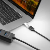 Axagon RUCM-AFA USB-C - USB-A adapter ezüst #7
