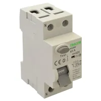TRACON EVOV2P2503 2 pólusú 25A 30mA 6kA 230V A áram-védőkapcsoló