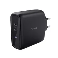 Trust 25380 Maxo 65W 2x USB-C univerzális hálózati töltő fekete
