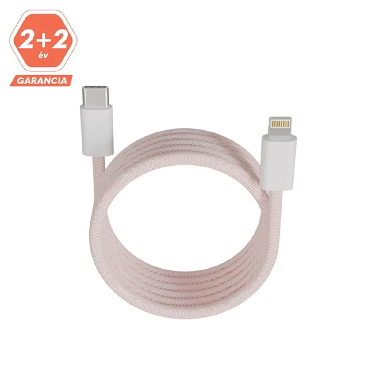 AVAX CB611P MAGNETY 27W 1m USB-C - Lightning adat- és töltőkábel rózsaszín #7