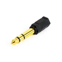 GEMBIRD A-6.35M-3.5F 6,3 mm jack M 3,5 mm jack F sztereó adapter Fekete aranyozott érintkezők #2