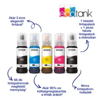 Epson C11CJ65413 EcoTank L5316 4 színű tintasugaras 5760x1440 DPI 15 oldal percenként színes 33 oldal percenként fekete-fehér Wi-Fi, fax #4