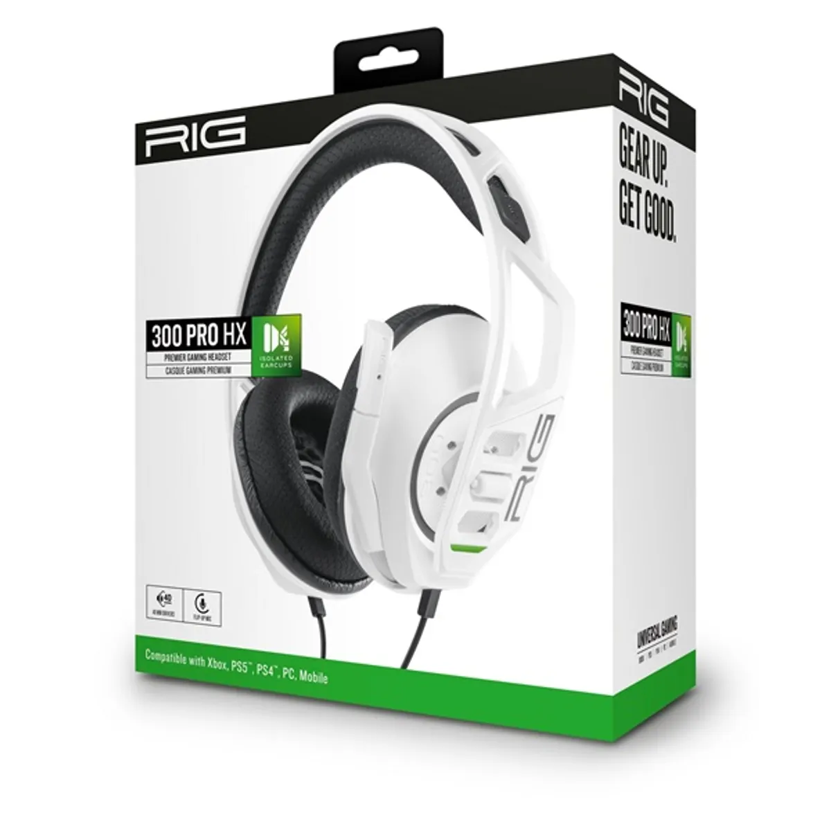 NACON 2808369 RIG 300PRO HX Xbox Series X fehér fekete 2.0 fejhallgató 120 cm #3
