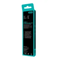 AVAX_CB3303 18W USB-A USB-C gyorstöltő szilikon kábel 1.5 m rózsaszín univerzális #4