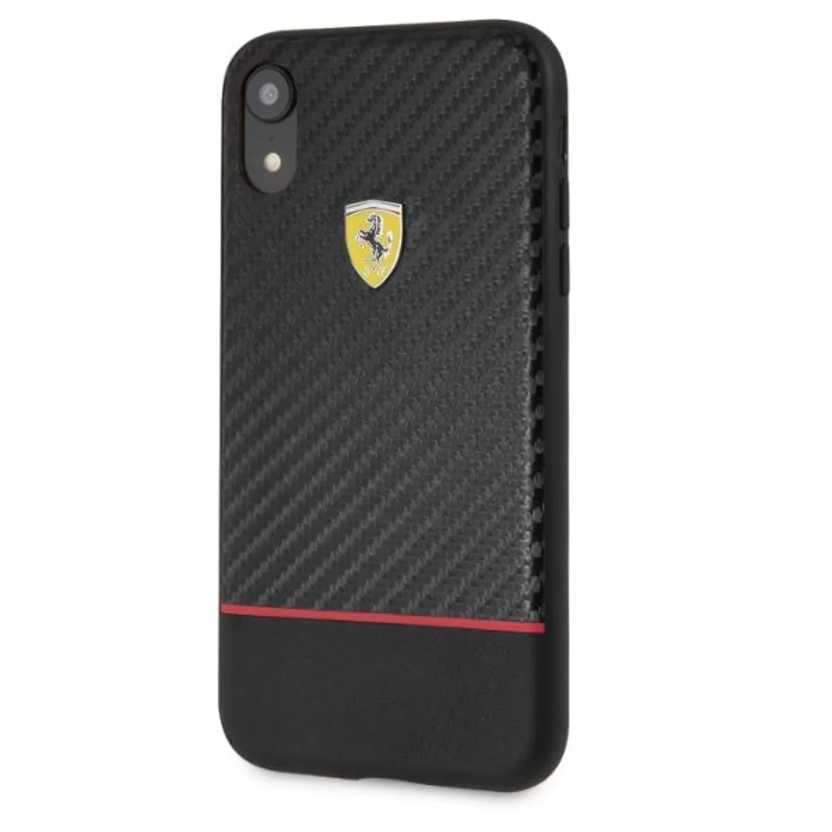 Ferrari FESBOHCI61BK On-Track Racing Shield tok gumi fekete 6,1" Apple iPhone XR #1