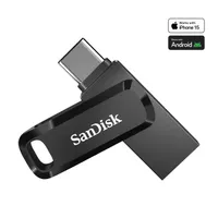 SANDISK 00183598 Ultra Dual Drive Go 128 GB fekete Type-C és Type-A USB 3.1 400 MBps
