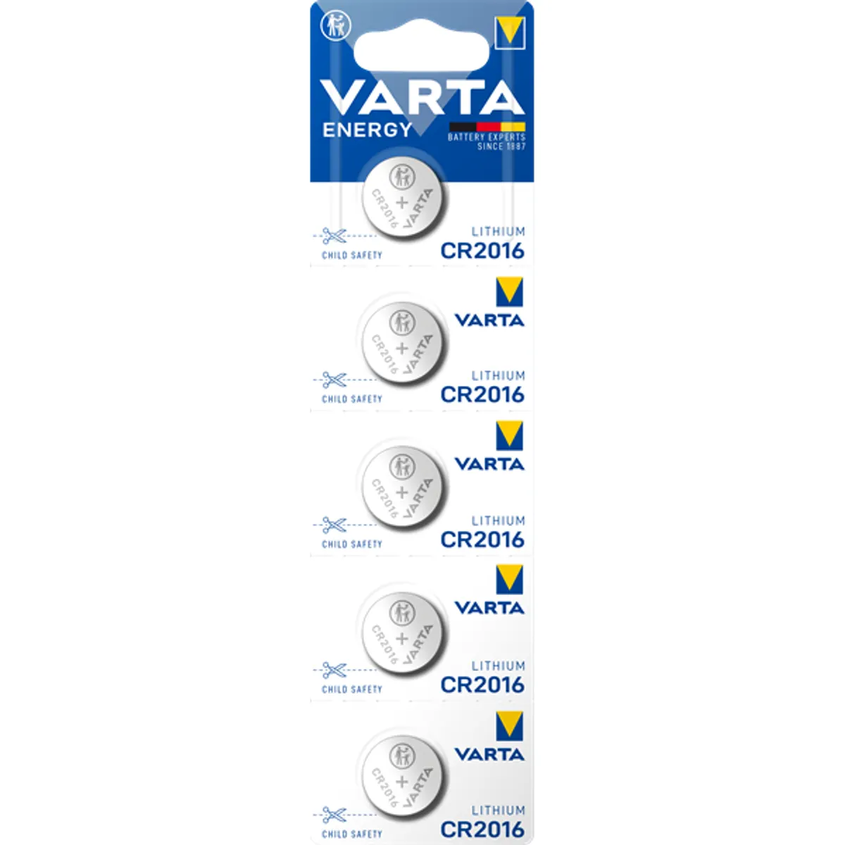 VARTA 6016229405 Energy CR2016 lítium gombelem 5db-bliszter #1