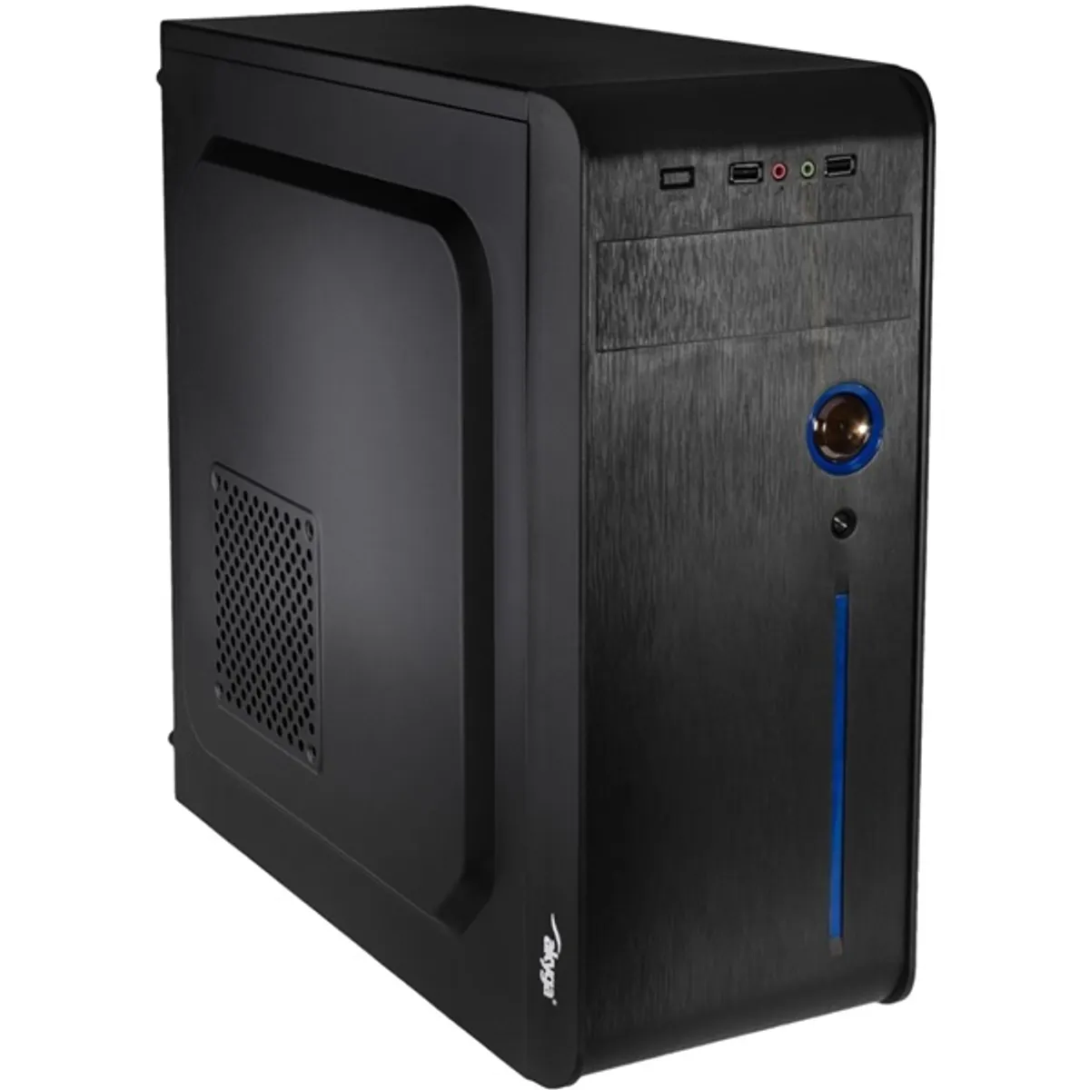AKYGA AK939BL Midi ATX ház fekete 5,25 külső hely 1 db 3,5 belső hely 3 db 2,5 belső hely 3 db USB 2.0 előlapon 2 db max GPU hossz 385 mm táp nincs #2