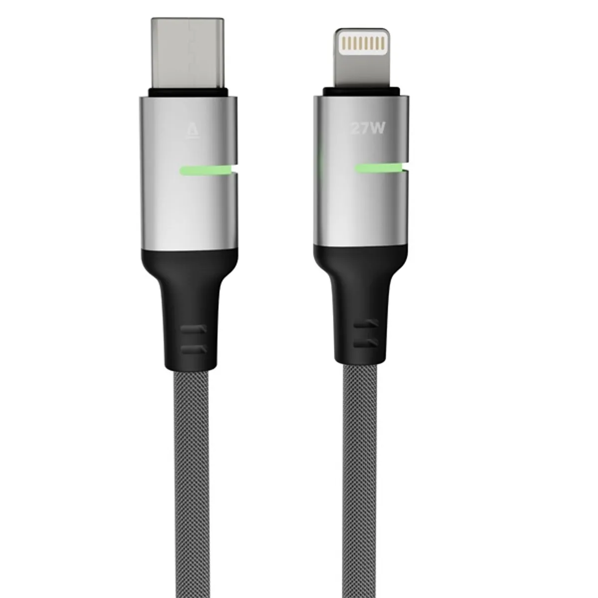 AVAX_CB635 STEELY LED 100 cm 27W USB-C - Lightning fekete #5
