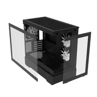 Zalman P30 BLACK ablakos mATX ARGB USB 3.0 3 beépített ventilátor táp nélküli #9