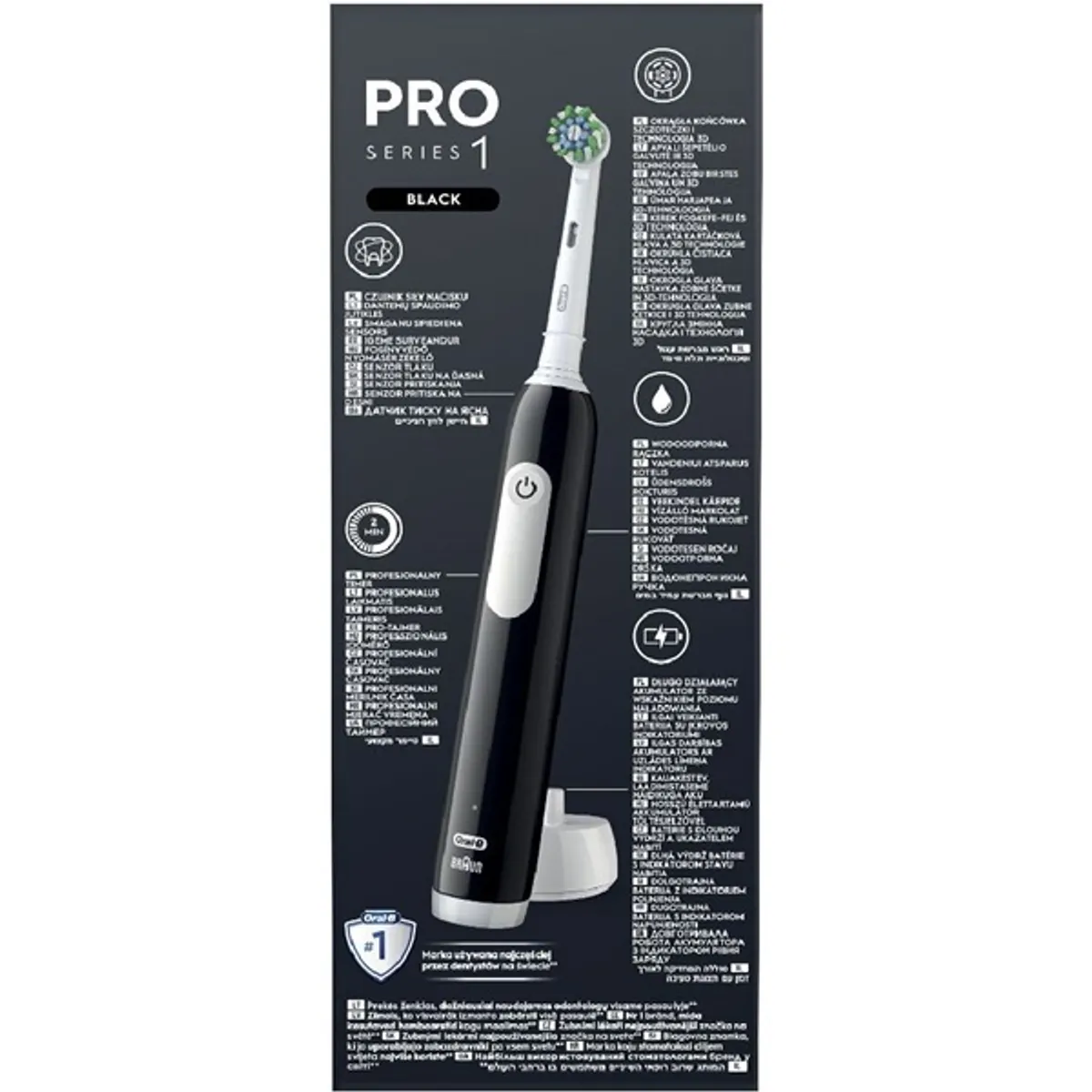 Oral-B 10PO010406 PRO1 Fekete Cross Action elektromos fogkefe #6