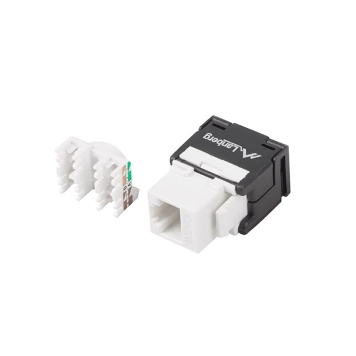 Lanberg KSU6-2000 Keystone modul RJ45-LSA CAT6 UTP 180° szerszám nélküli #1