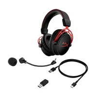 HEWLETT PACKARD 4P5D4AA HyperX Cloud Alpha Wireless fekete 50 mm 60 ohm vezeték nélküli USB üzemidő 300 óra zajcsökkentős mikrofon #6